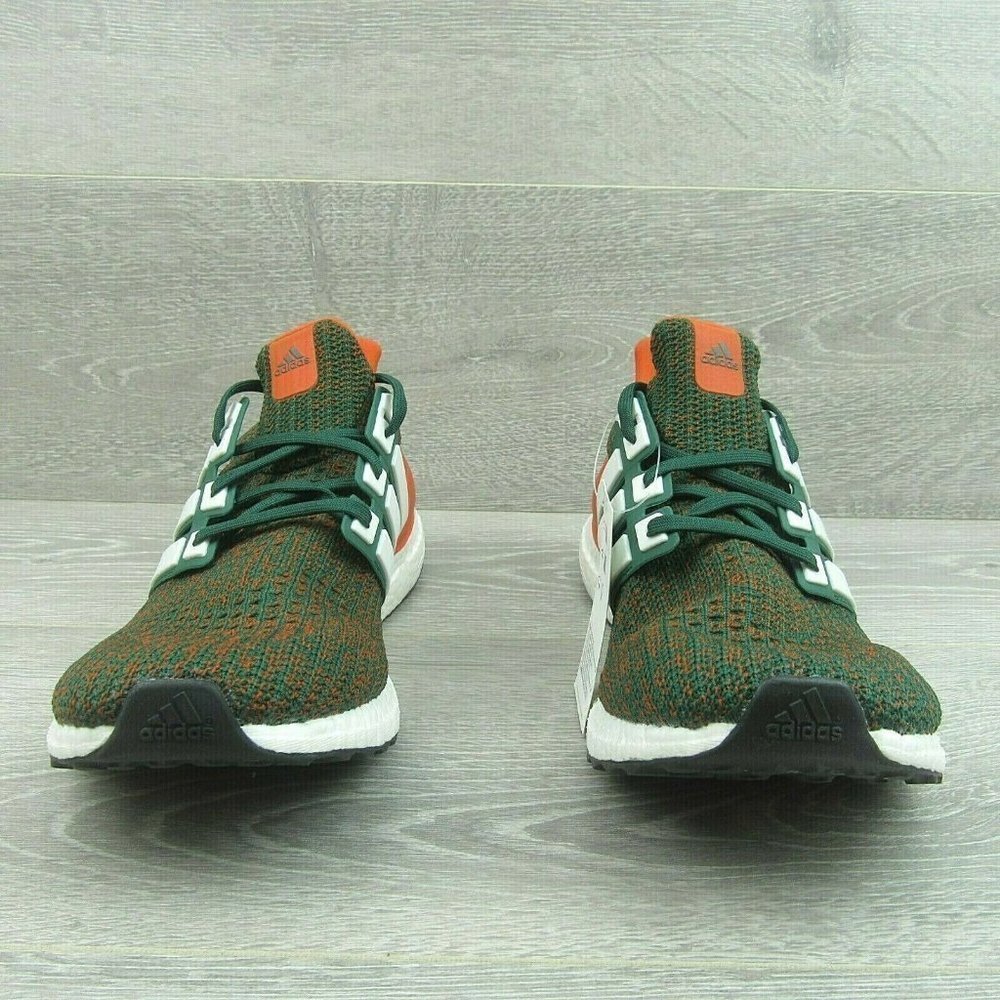 Adidas Ultraboost Miami Hurricanes Men's Gym Running Shoes NEW - Picture 4 of 8